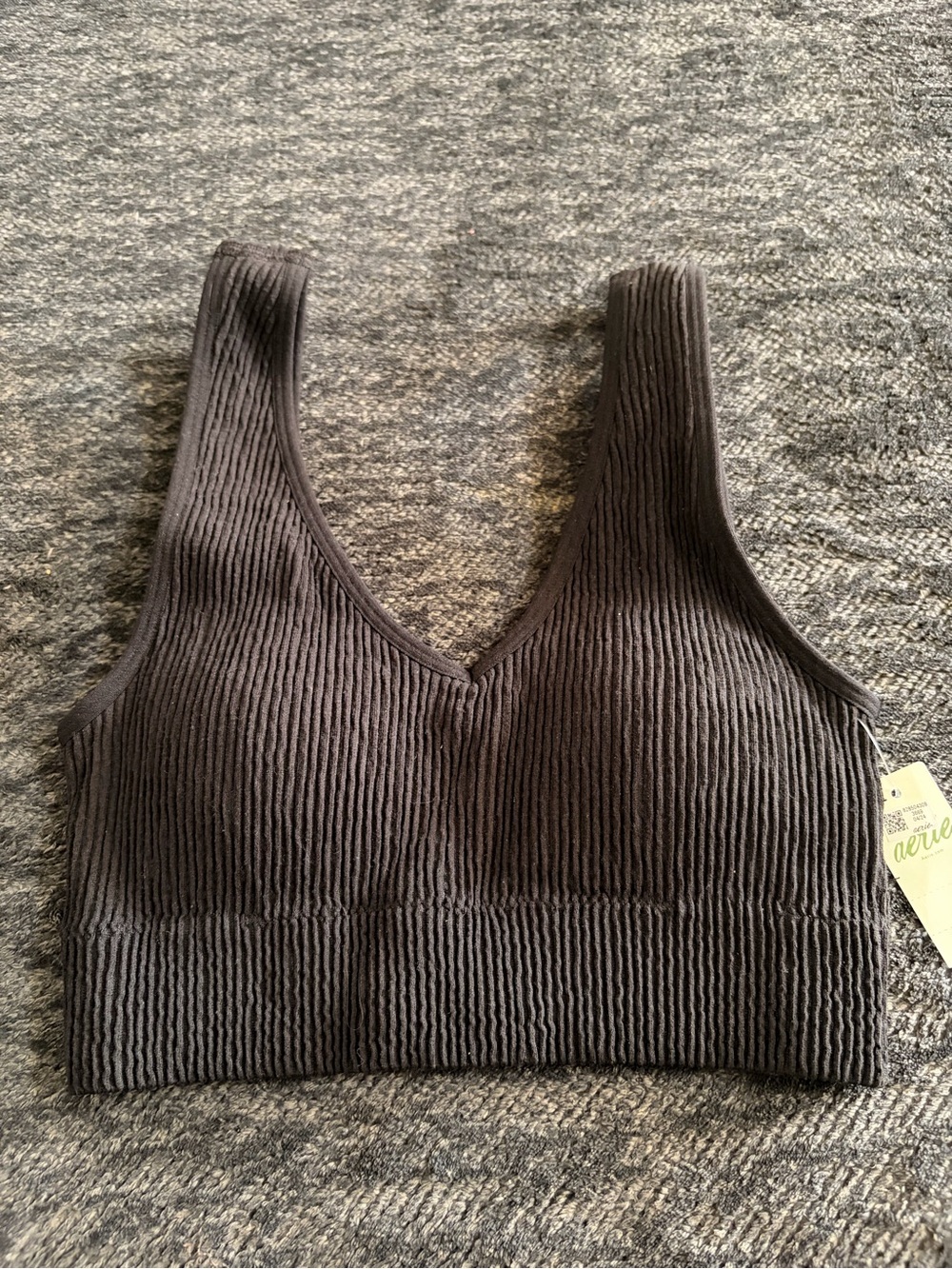 Aerie Ribbed V-Neck Bra